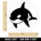 Orca Killer Whale Rubber Stamp for Stamping Crafting Planners
